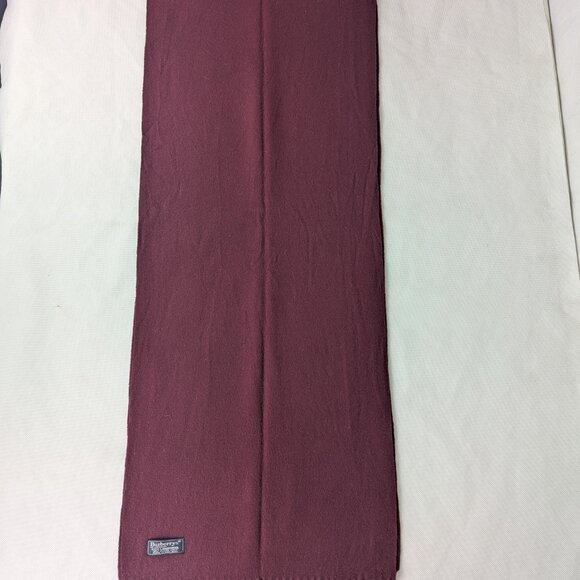 BURBERRY London Knit 100% LambsWool Neck Warmer Maroon SCARF - Picture 2 of 7